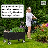 thumbnail of IvoQ Opvouwbare Bolderkar Zwart – Draagvermogen 80 kg – Compact inklapbaar – Stevig stalen frame & 600D polyester – Ideaal voor strand, camping, tuin