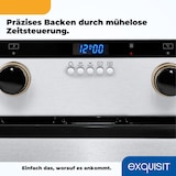 thumbnail of Exquisit Induktions-Standherd EHI 60-3.1 Inox | Energieeffizienzklasse A | 64,3 l Garraum | Glaskeramik Kochfeld | Induktions-Standherd 60 cm