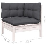 thumbnail of vidaXL 9-tlg. Garten-Lounge-Set mit Kissen Weiß Massivholz Kiefer