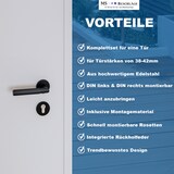 thumbnail of Innentür Türbeschlag Schwarz Edelstahl - Türdrücker Rosettengarnitur PZ