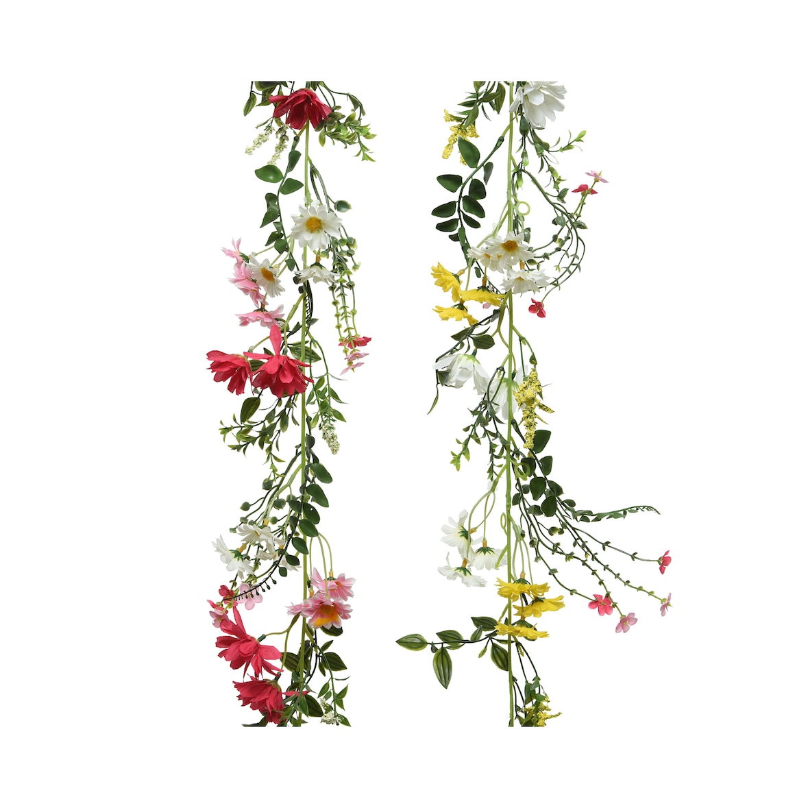 1 Künstliche Wildblumen Girlande 180cm Kunstblumengirlande Blumengirlande Dekoblumen Hängedeko Tischdeko Hochzeitsdeko Blumenranken