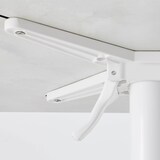 thumbnail of Ensemble table terrasse stratifié béton avec 2 fauteuils blanc