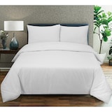 thumbnail of DoubleDry Dekbedovertrek Eenpersoons 140x200/220 cm + 1 kussensloop 60x70 cm - 100% natuurlijk katoen - wit