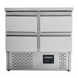 thumbnail of Saladette e tavolo refrigerato 4 cassetti temp. da +2°C a +8°C