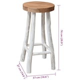 thumbnail of vidaXL Barkruk teak massief hout