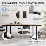 thumbnail of ML-Design Tischkufen 2er Set ARROW 44x72 cm Schwarz | V-Form Stahl, Industrial Design, Tischgestell Esstisch Schreibtisch