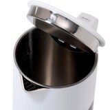 thumbnail of KLAMER Edelstahl Wasserkocher mit Temperatureinstellung 40-100°C, Warmhaltefunktion, mattweißes Kaltgehäuse, doppelwandiger 1,5L Teekocher mit 1800W,…