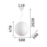 thumbnail of CARTA SP1 D50, weiße Aufhängung, Ideal Lux