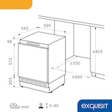 thumbnail of Exquisit Unterbau Gefrierschrank UGS105-FE-010E | Nutzinhalt: 101 L | Alarm-Funktion | 4-Sterne-Gefrieren | Festtürmontage | Unterbaugerät
