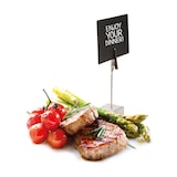 thumbnail of Securit® Conjunto de 6 Porta-etiquetas Acrílicos - Com mola - Suporte vertical a partir de superfície horizontal (Etiquetas não incluídas)