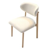 thumbnail of Gastrostuhl Caya | Massivholz Stuhl | gepolstert | Creme