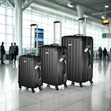 thumbnail of tectake Set di 3 valigie Talia con bilancia ed etichette - Nero