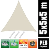 thumbnail of Vela de Sombra Sahara beige XL 5x5x5m triangular poliéster
