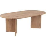 thumbnail of Table basse ovale en aggloméré Sable chêne Hanah Home