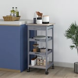 thumbnail of HOMCOM Carrello da Cucina con Cassetto, Ripiano e 2 Vassoi Estraibili