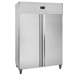 thumbnail of TEFCOLD Refrigerador vertical GN2/1, acero y vidrio, refrigeración profesional, Acero inoxidable SS