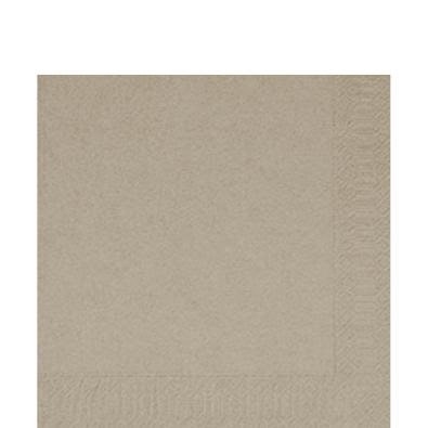 DUNI Zelltuch Serviette 33x33 cm 1/4F. greige