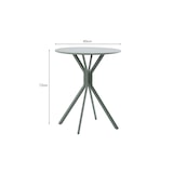 thumbnail of Mesa bistro METRO PROFESSIONAL, Asmira, acero, Ø 60 x 72 cm, redonda, verde aguacate