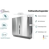 thumbnail of Falthandtuchspender, Papierhandtuchspender EDELSTAHL matt, mit Sichtfenster, Kapazität: 600 Faltpapiere, abschließbar