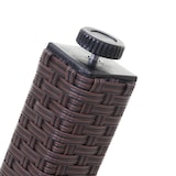 thumbnail of Poly-Rattan Gartentisch Cava, Esstisch Tisch mit Glasplatte, 160x90x74cm ~ braun