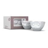 thumbnail of TV Tasse Schälchen-Set 22 Küssend und Grinsend mittel weiß