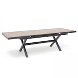 thumbnail of Table extensible aluminium et céramique avec 10 chaises - Oviala