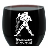 thumbnail of Leonardo Weinglas 400 ml, Motivglas, Sternzeichen Wassermann, Geschenk, Stimmungsglas mit Gravur, Moodglas, 22 cm