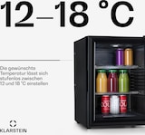 thumbnail of Brooklyn 42 Mini-Kühlschrank Glastür LED Ablage Schwarz