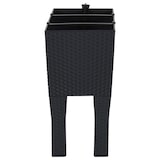 thumbnail of vidaXL Plantenbak verhoogd 60x25x46 cm PP rattan antracietkleurig