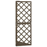 thumbnail of vidaXL Eckspalier Grau 50x50x145 cm Massivholz Tanne