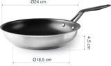 thumbnail of Sartén Lacor Origin Antiadherente | Acero Inoxidable 18/10 | Ø 24 cm | Mango PVD | Apta Inducción y Horno