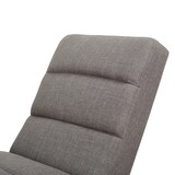 thumbnail of SalesFever Chaiselongue | mit Quersteppung | Bezug Strukturstoff | Metallfüße aus Chrom | B 60 x T 170 x H 82 cm | grau