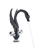 thumbnail of ADRIAN | Design Edelstahl große Badarmatur Schwan | Schwarz luxuriöse Waschtischarmatur Hotel Gastronomie|hohe Mischbatterie freistehende Waschbecken