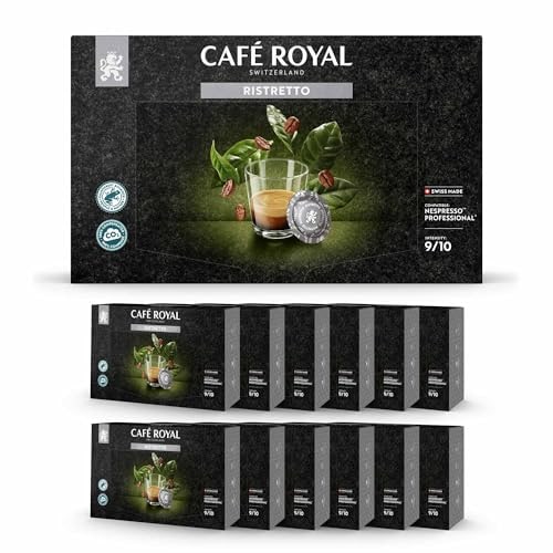 Café en Dosettes - Café Royal Pro | 12 x 50 - Compatibles avec les Machines à café Nespresso®* Professional - Saveur Ristretto