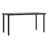 thumbnail of HELLOSHOP26 - Juego de comedor de jardín de 9 piezas y cojines, resina tejida negra 02_0014833