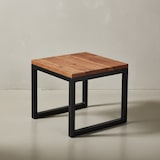 thumbnail of Beistelltisch 45x40x45 cm Sheesham Massivholz / Metall Wohnzimmertisch, Industrial Style Designer Holztisch, Tisch Wohnzimmer, Kleiner Couchtisch