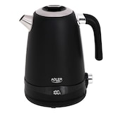 thumbnail of Adler AD1295B Hervidor Agua Eléctrico, Capacidad 1,7L, sin BPA, Control Temperatura, Acero Inox, Inalámbrico, Negro, 2200W