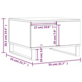 thumbnail of vidaXL Couchtisch Grau Sonoma 55x55x36,5 cm Holzwerkstoff