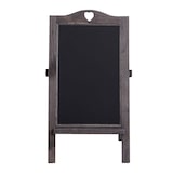 thumbnail of Reclamebord HWC-E51, krijtbord, 66x37x27cm Shabby-Look Vintage ~ grijsbruin