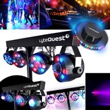 thumbnail of Pack Sono DJ Ampli 4000W, 2 MEGA ENCEINTES 4x38cm de 2x2000W, Table de Mixage Bluetooth, Portiques 8 Lumières LED, CLUB BAR