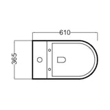 thumbnail of Wc Inodoro Completo Redondo Negro Mate | Inodoro Tanque Bajo con Cisterna y Asiento Extrafino de color Negro