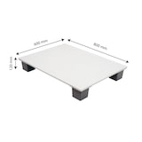 thumbnail of GILAC Demi-palette contact alimentaire 60 x 80 - Blanc G052260