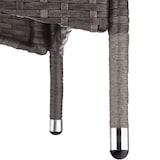 thumbnail of tectake Conjunto de ratán PORTO 6+1 con funda protectora  Gris/Blanco