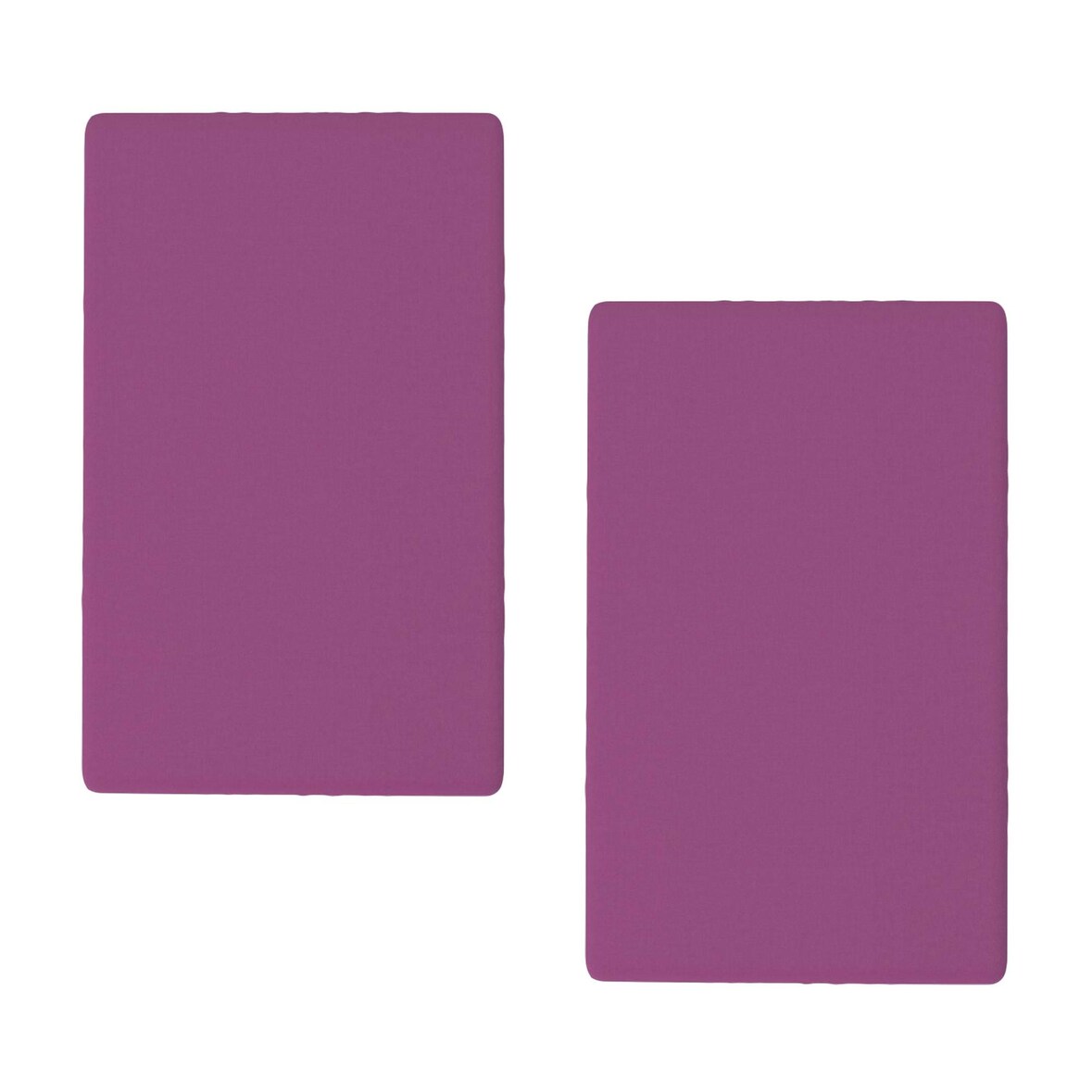 Benetton - Conjunto de 2 lençóis com elástico medindo 100x200cm + 30cm para uma cama de 90cm na cor Rainbow Purple.