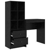 thumbnail of vidaXL Schreibtisch mit Schubladen 2 pcs Schwarz Eichen-Optik