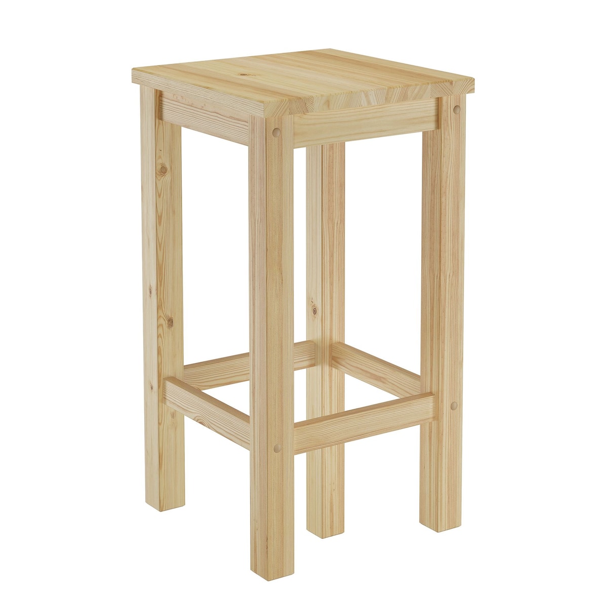 Barhocker Kiefer Massivholz Tresenhocker wählbar in 60cm oder 80cm V-90.71-44-45