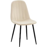 thumbnail of Sedia da pranzo in velluto Baxter crema