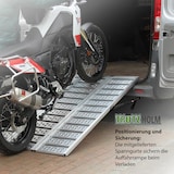 thumbnail of DREIBREIT by TRUTZHOLM 2-fach Auffahrrampe klappbar 175cm Tragkraft 1020kg Alu grau gelocht gerillt Verladerampe Rampe