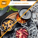 thumbnail of BBQ-Nerd® Mini Dutch Oven | Kleiner Gusseisentopf mit Deckel 11x5cm für Grill, Feuerstelle, Backofen, Herd ? Serviertopf Kochtopf Schmortopf
