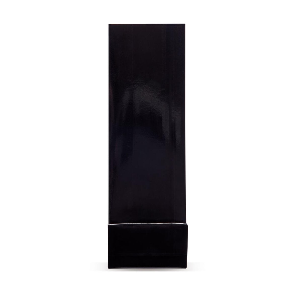 1000x Blockbodenbeutel Schwarz  55 + 30mm x 175mm 4-lagig
